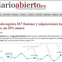 Espaa registra 867 fusiones y adquisiciones hasta junio, un 30% menos